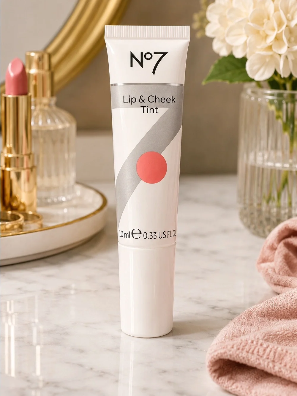 No7 Lip & Cheek Tint Coral Rose 0.33 oz Buildable Glow NEW